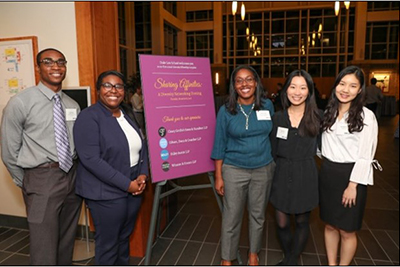 Students aat a networking event